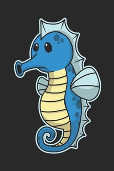 Notebook : 109 Pages A5 ( 6x9 Inch) - Grid Paper - Graph Paper - Quad Ruled - Great Gift for Kids and Friends - a Great Gift Idea for the First Day of School - Cute Funny Seahorse