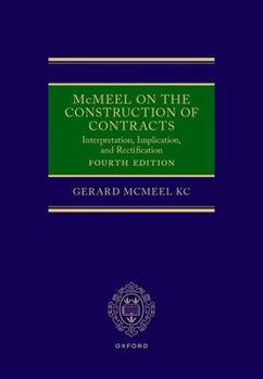 Hardcover McMeel on the Construction of Contracts Book