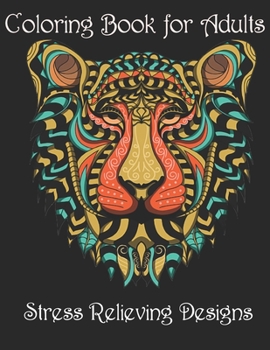 Paperback Coloring Book for Adults: Stress Relieving Animal Designs Book