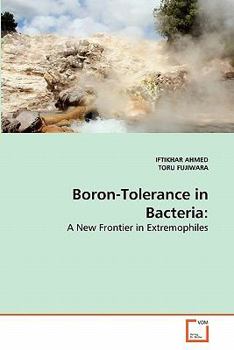 Paperback Boron-Tolerance in Bacteria Book