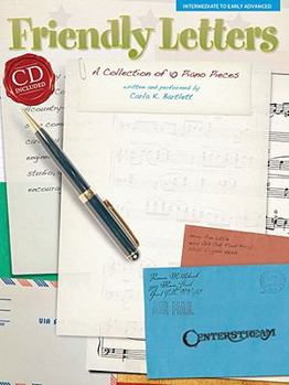 Paperback Friendly Letters: A Collection of 10 Piano Pieces [With CD] Book