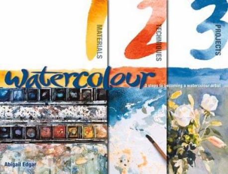 Hardcover Watercolour 1, 2, 3 Book