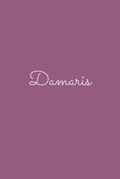 Damaris: notebook with the name on the cover, elegant, discreet, official notebook for notes, dot grid notebook,