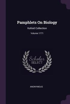 Paperback Pamphlets On Biology: Kofoid Collection; Volume 1771 Book