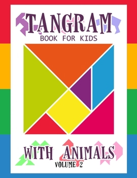 Paperback Tangram Book for Kids with Animals Volume 2 Book