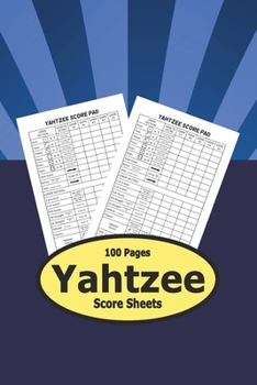 Paperback Yahtzee Score Sheets - 100 Pages: Pocket Small Size Book