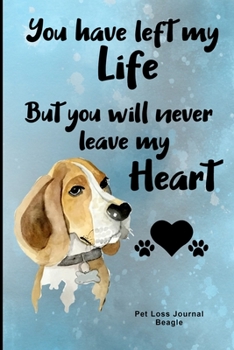 Paperback Pet Loss Journal Beagle: Guided Prompt Keepsake Workbook Book