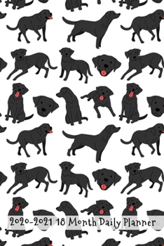 2020 - 2021 18 Month Daily Planner: Beautiful Black Labradors | Daily Organizer Calendar Agenda | 6x9 | Work, Travel, School Home | Monthly Yearly ... of any age! (Lifestyle Organizer Series)