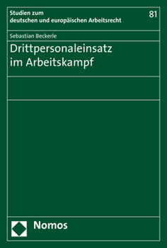 Paperback Drittpersonaleinsatz Im Arbeitskampf [German] Book