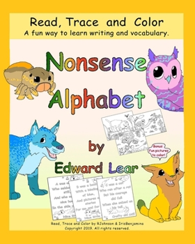 Paperback Read, Trace & Color Nonsense Alphabet Book