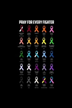 Paperback Cancer Awareness Different Ribbon Colors: Blank Lined Notebook Journal for Work, School, Office - 6x9 110 page Book