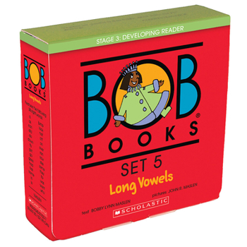 Paperback Bob Books - Long Vowels Box Set Phonics, Ages 4 and Up, Kindergarten, First Grade (Stage 3: Developing Reader) Book
