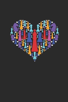 Love Chess: Graph Paper Notebook (6" x 9" - 120 pages) ~ Chess Game Notebook for Daily Journal, Diary, and Gift