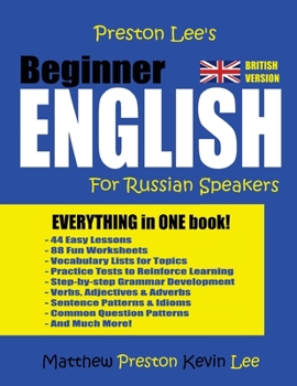 Paperback Preston Lee's Beginner English For Russian Speakers (British) Book