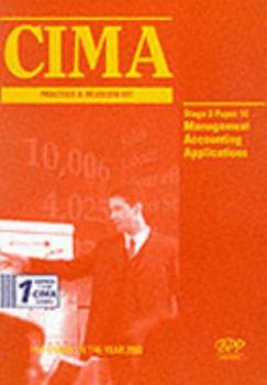 Paperback Cima Paper 10 - Stage 3: Management Accounting Applications (Maa) Book