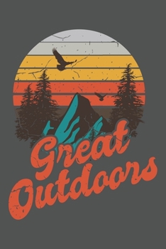 Great Outdoors: Wandern Hiking Geschenk F�r Wanderer Dina5 Kariert Notizbuch Tagebuch Planer Notizblock Malheft Kladde Journal Strazze