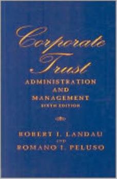 Hardcover Corporate Trust Administration and Management Book