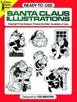 Paperback Ready-To-Use Santa Claus Illustrations Book