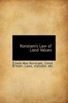 Hardcover Konstam's Law of Land Values Book