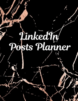 Paperback LinkedIn post planner: Organizer to Plan All Your Posts & Content Book