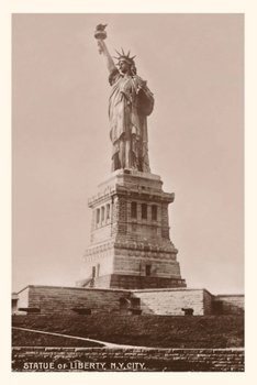 Paperback Vintage Journal Statue of Liberty, New York City Book