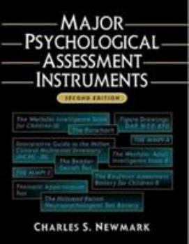 Hardcover Major Psychological Assessment Instruments Book