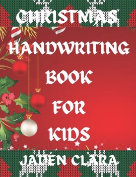 Paperback Christmas Handwriting Book for Kids Book