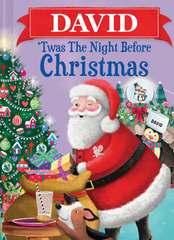 Hardcover David 'Twas the Night Before Christmas Book