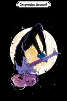 Composition Notebook: Marvel Spider-Gwen Moonlit Somersault SIlhouette  Journal/Notebook Blank Lined Ruled 6x9 100 Pages