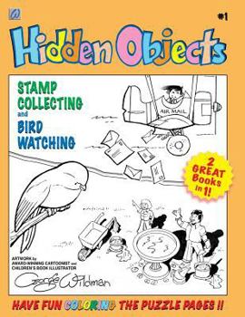 Paperback Hidden Objects #1: Stamp Collecting and Birdwatching Book