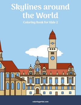 Paperback Skylines around the World Coloring Book for Kids 2 Book
