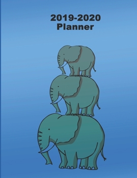 Paperback Planner 2019-2020: Weekly & Monthly 2019-2020 Planner Book