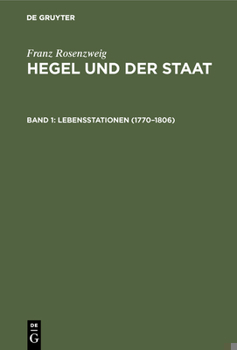 Hardcover Lebensstationen (1770-1806) [German] Book