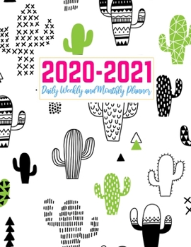 Paperback 2020-2021 Daily Weekly and Monthly Planner: Pretty Two Year Jan 1, 2020 - Dec 31, 2021 Calendar Organizer and Appointment Schedule Agenda Journal for Book