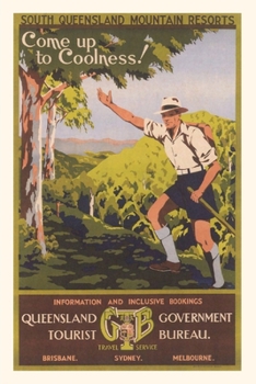 Paperback Vintage Journal South Queensland Travel Poster Book