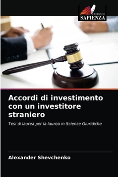 Paperback Accordi di investimento con un investitore straniero [Italian] Book