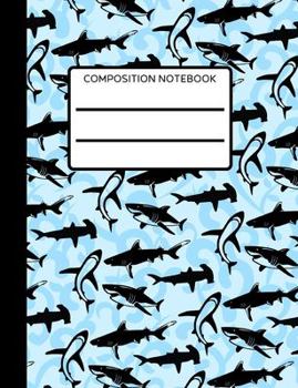 Paperback Shark: Composition Notebook, Collage Ruled, Great Choice For School Notes Or For Work, Shark Design For Boys Book