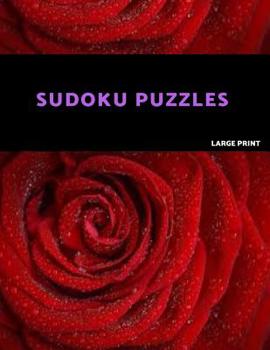 Paperback Sudoku Puzzles Large Print: 100 Hard Sudoku Puzzle Book. One puzzle per page with room to work. [Large Print] Book