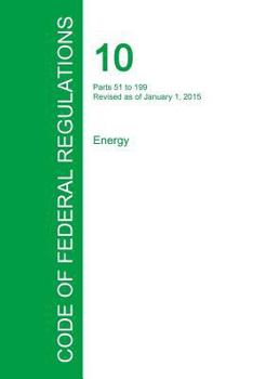 Paperback Code of Federal Regulations Title 10, Volume 2, January 1, 2015 Book