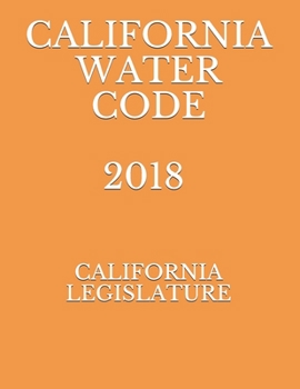 Paperback California Water Code 2018 Book