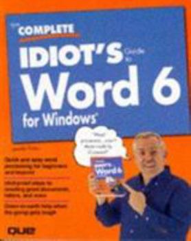 Paperback The Complete Idiot's Guide to Word for Windows Book