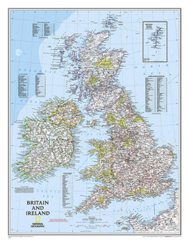 Unbound National Geographic Britain and Ireland Wall Map - Classic (23.5 X 30.25 In) Book