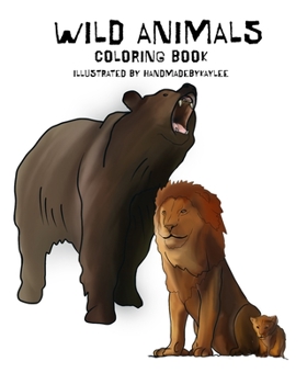 Paperback Wild Animals Coloring Book