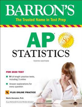 Paperback AP Statistics with Online Tests Book