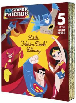 Hardcover DC Super Friends Little Golden Book Library (DC Super Friends): Superman; Batman; Green Lantern; Wonder Woman Book