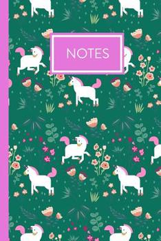 Notes: A Whimsical Sketch-style Unicorn, Cupcakes and Doodle Rainbows Notebook