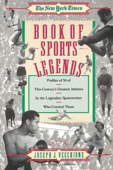 Paperback New York Times Book of Sports Legends Book