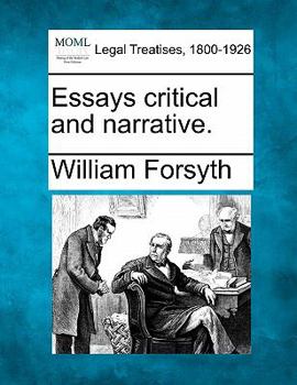 Paperback Essays Critical and Narrative. Book