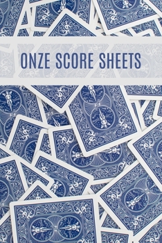 Onze Score Sheets: A pad of scoresheets: Perfect for scorekeeping: Scattered playing cards cover