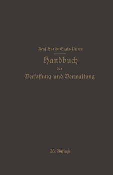 Paperback Handbuch Der Verfassung Und Verwaltung in Preußen Und Dem Deutschen Reiche [German] Book